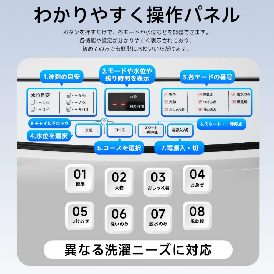 SENTERN 2025年の新作 投入口あり 7kg洗濯機 一人暮らし 小型全自動