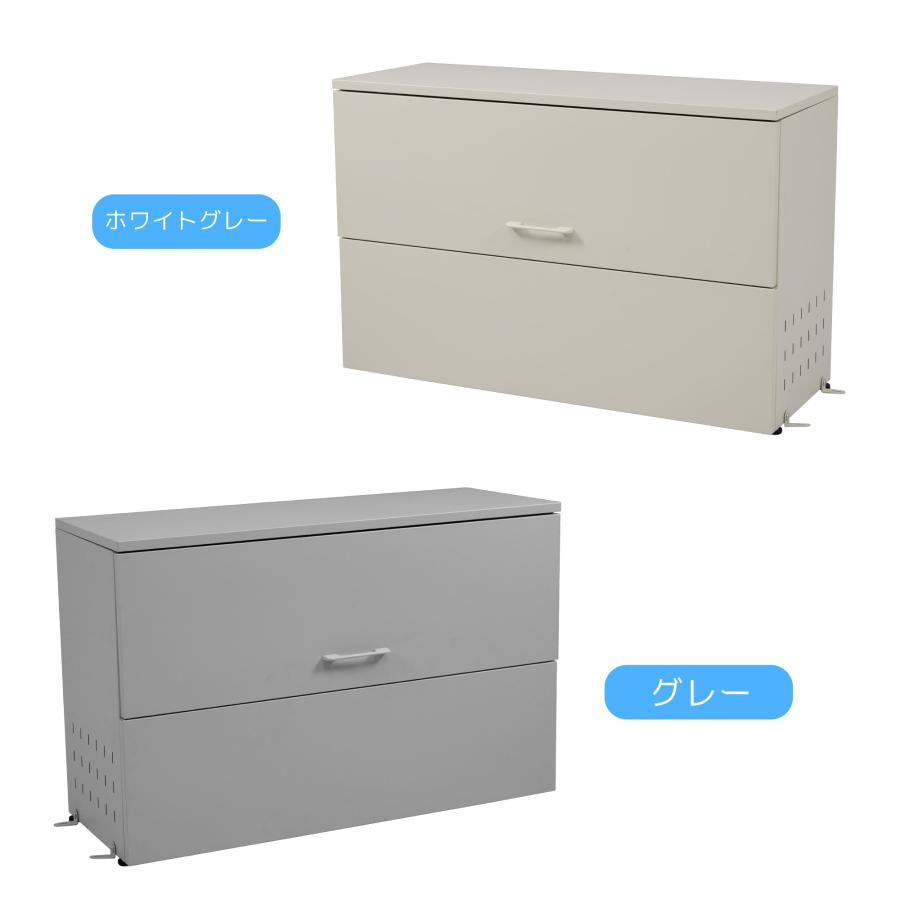 【247L】ゴミ収納庫 戸外 大型100*38*さ65 ゴミストッカー 防鳥 大容量 物置 屋外収納庫 ゴミボックス 倉庫 DIY 頑丈 ボンデ鋼板 ごみ収納庫 家庭用 倉庫 DIY_12