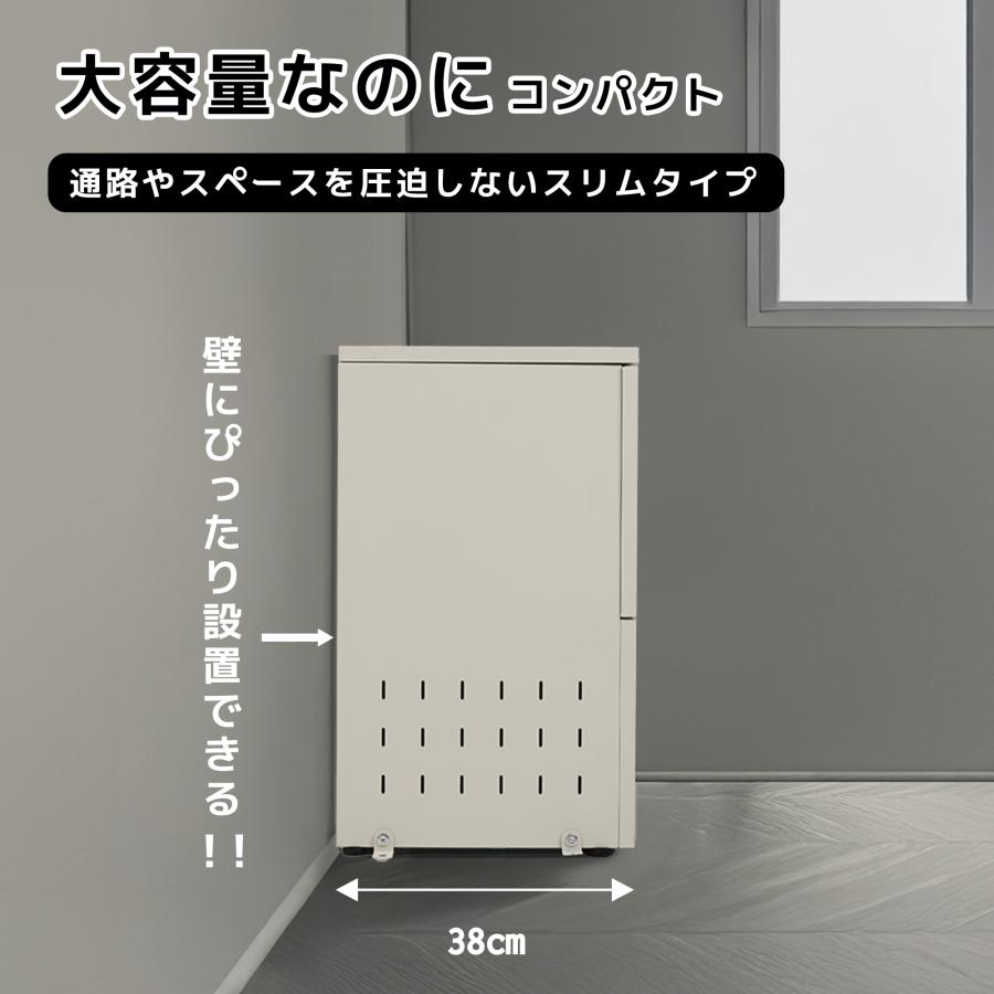 【247L】ゴミ収納庫 戸外 大型100*38*さ65 ゴミストッカー 防鳥 大容量 物置 屋外収納庫 ゴミボックス 倉庫 DIY 頑丈 ボンデ鋼板 ごみ収納庫 家庭用 倉庫 DIY_3
