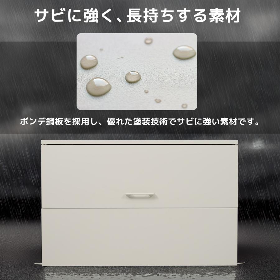【247L】ゴミ収納庫 戸外 大型100*38*さ65 ゴミストッカー 防鳥 大容量 物置 屋外収納庫 ゴミボックス 倉庫 DIY 頑丈 ボンデ鋼板 ごみ収納庫 家庭用 倉庫 DIY_6