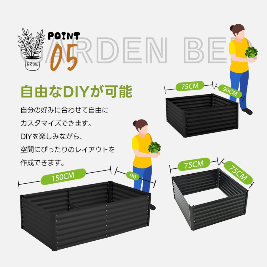 レイズドベッド プランター 腐らない 庭 野菜 610L 大型 ガーデン