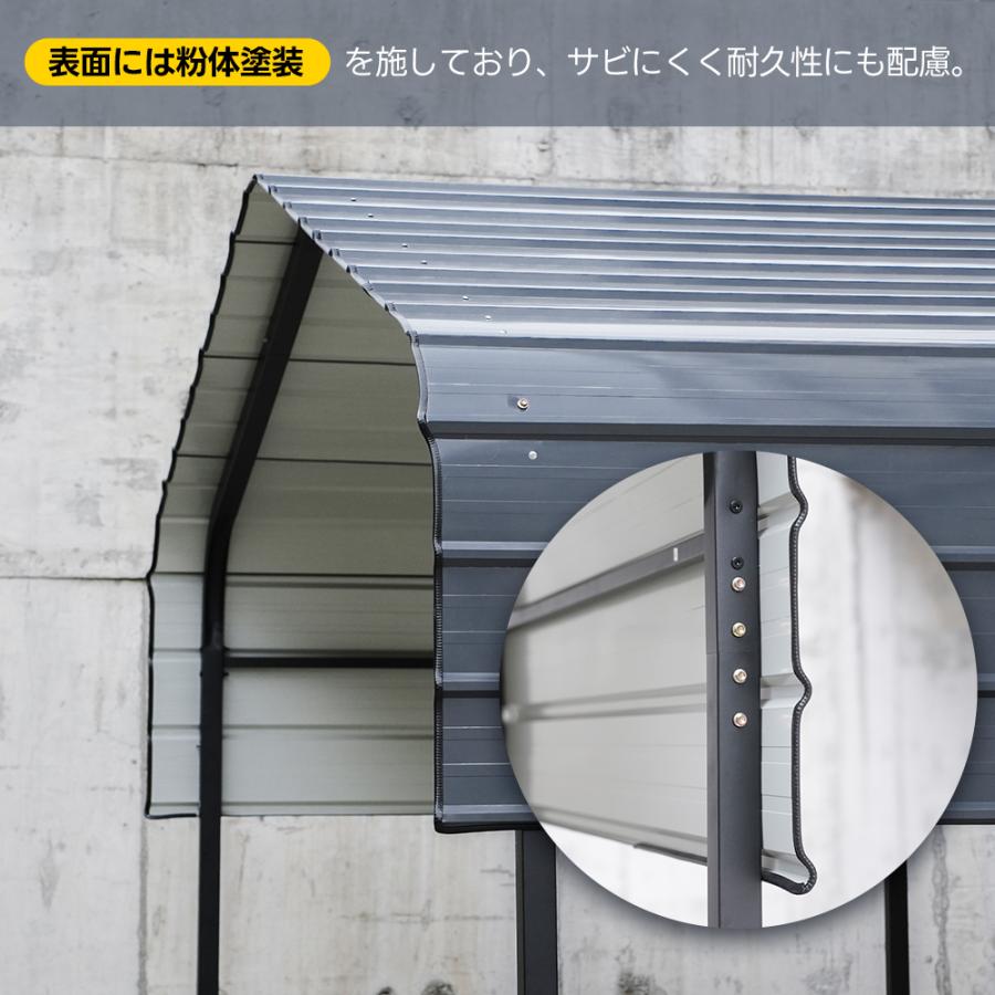 カーポート 車庫 ガレージテント 自動車用 大型 車 駐車 スチール製