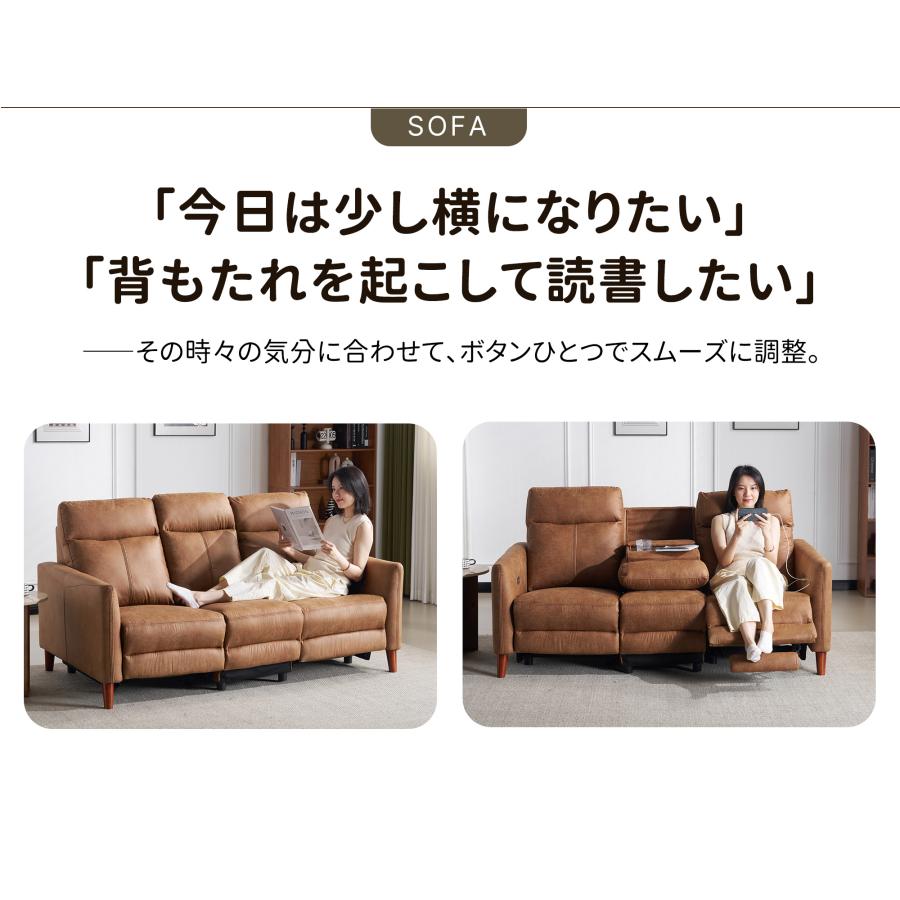 BTM 【進化!壁につけて設置可能】156°調整 贅沢 リクライニングソファ