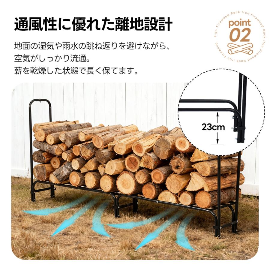 在庫処分【カバー付き】薪棚 ログラック 2サイズ 屋根 おしゃれ diy