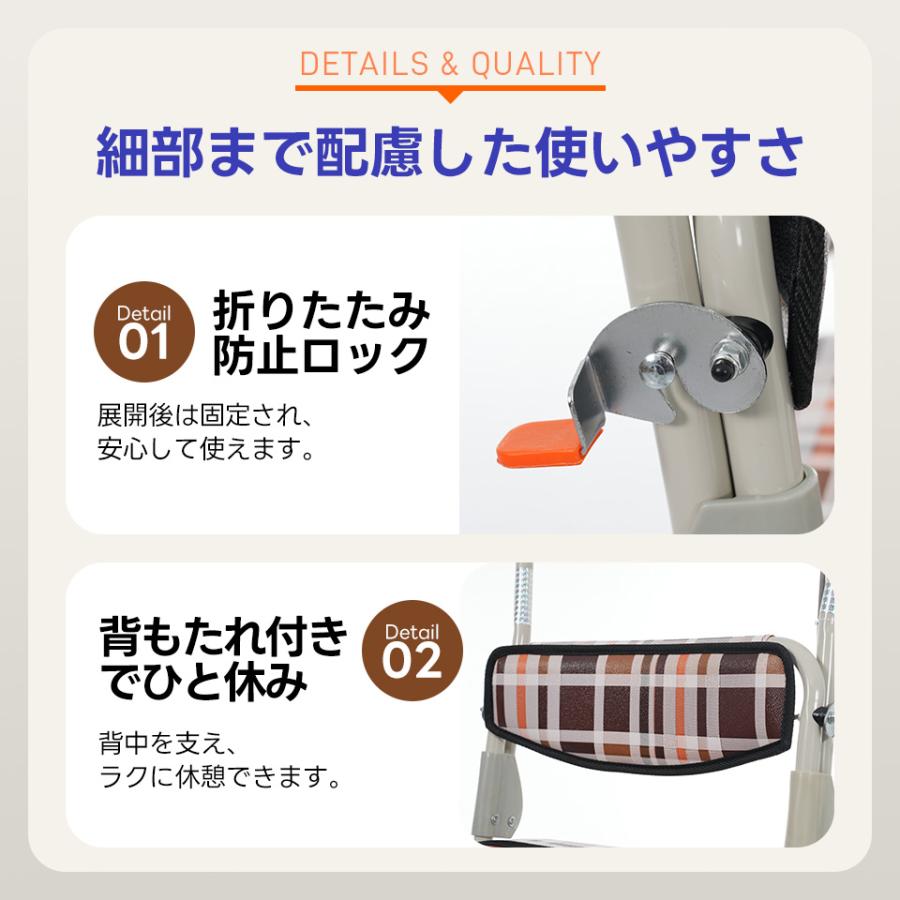 新作特価☆シルバーカー 歩行器 歩行車 バッグ付き 駐車ブレーキ