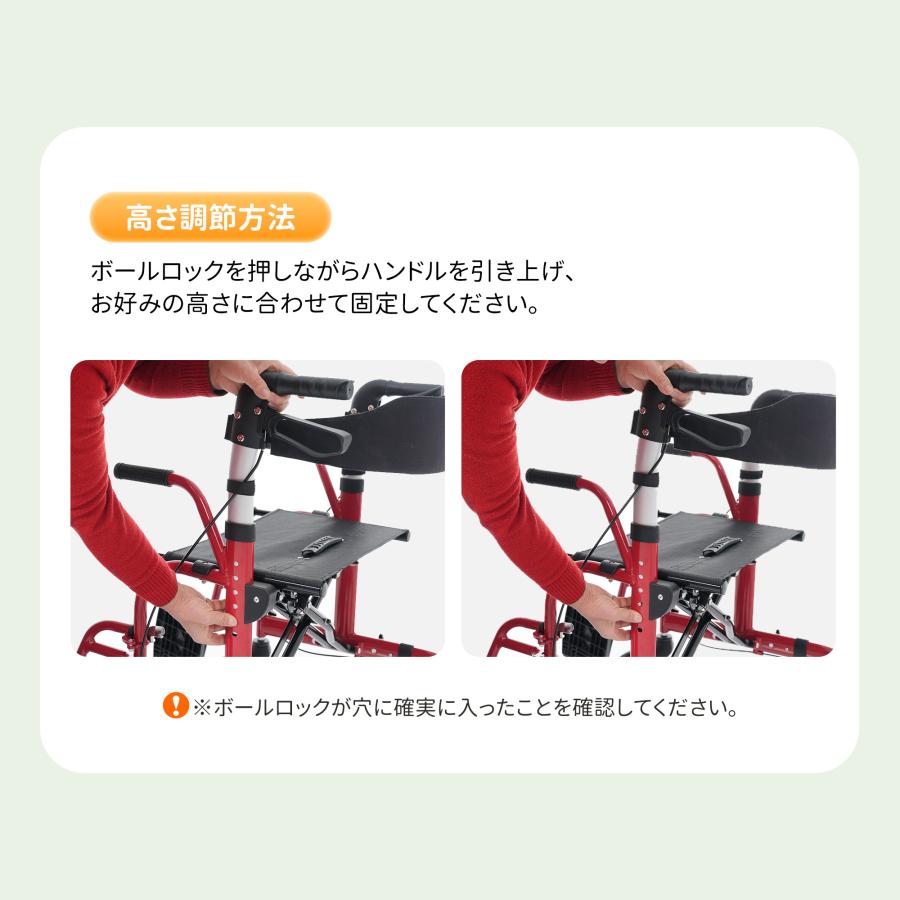 26年新作☆アルミ製 シルバーカー 車いす 両用 歩行車 駐車ブレーキ