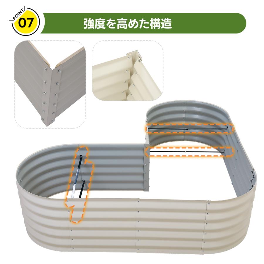 L/XL サイズ】L字型 レイズドベッド プランター 腐らない 庭 野菜 大型