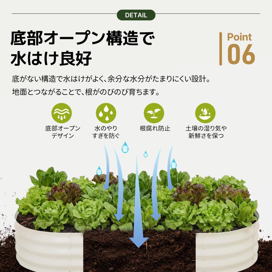 【つる棚付き】レイズドベッド 腐らない 庭 野菜 プランター 大型 ガーデンフレーム おしゃれ 屋外 家庭菜園 DIY ガーデン 植栽 園芸 庭造り 菜園 組立簡単_11