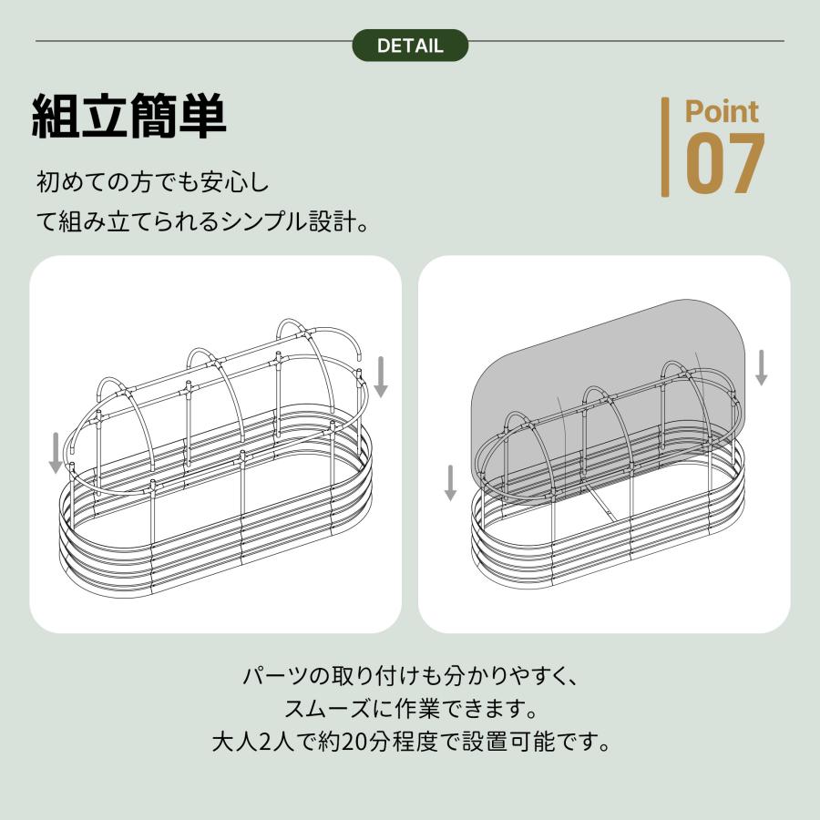 防虫ネット付き】150*60*90ガーデンベッド プランターレイズドベッド