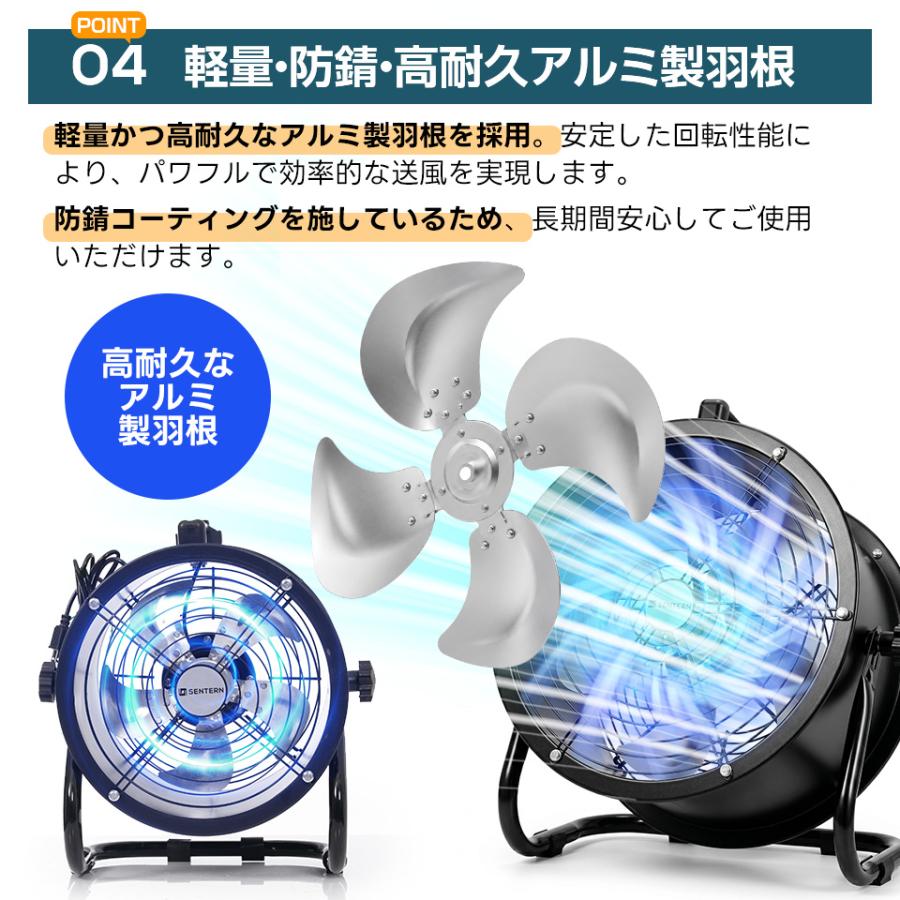 3サイズ【ダクトホース5mセット】送風機 工場扇 アルミ 風量5870m?/h