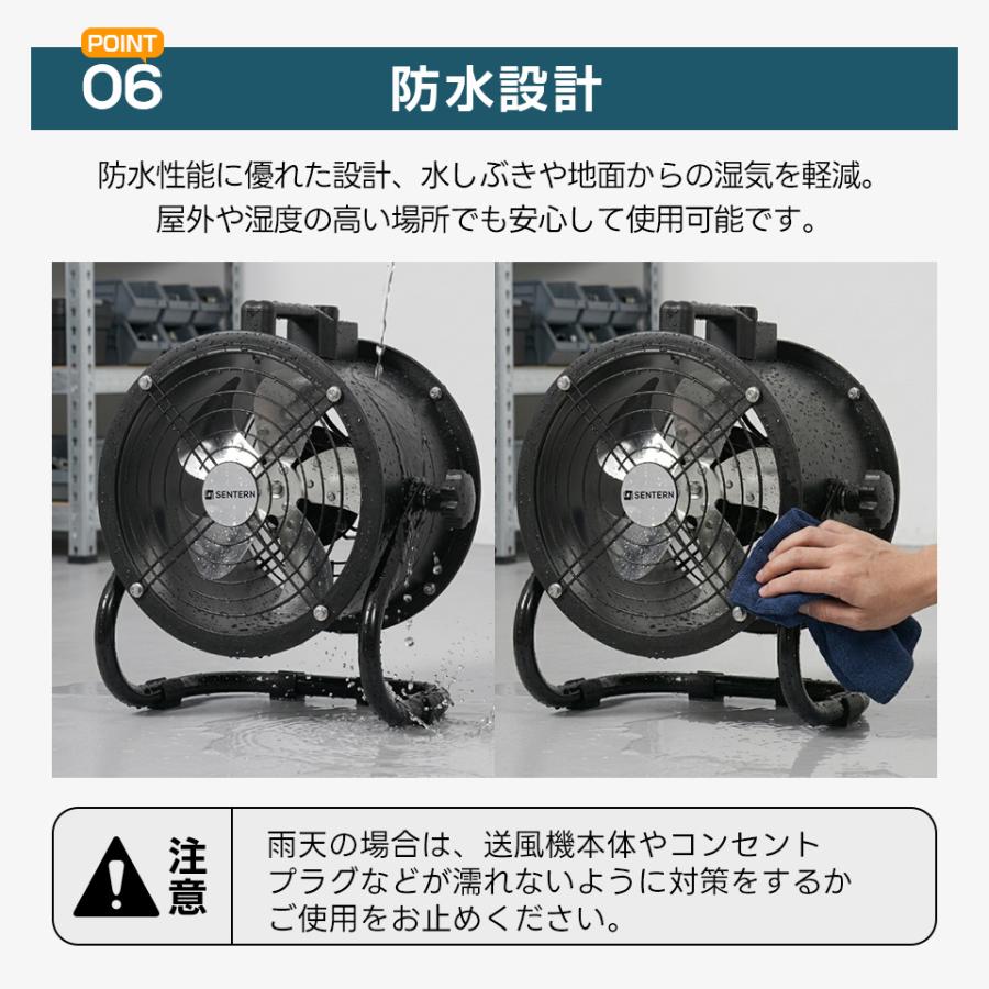 3サイズ【ダクトホース5mセット】送風機 工場扇 アルミ 風量5870m?/h