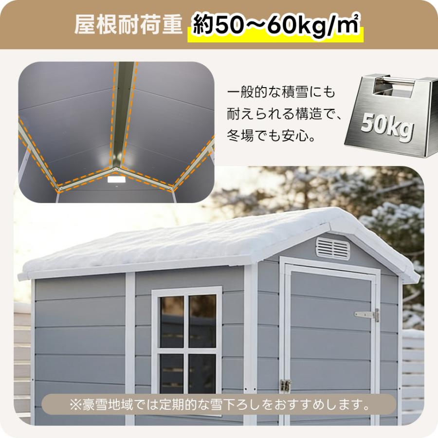 Lサイズ41980円【床付き】2サイズ 大型 物置き 物置 PP樹脂製 窓付き