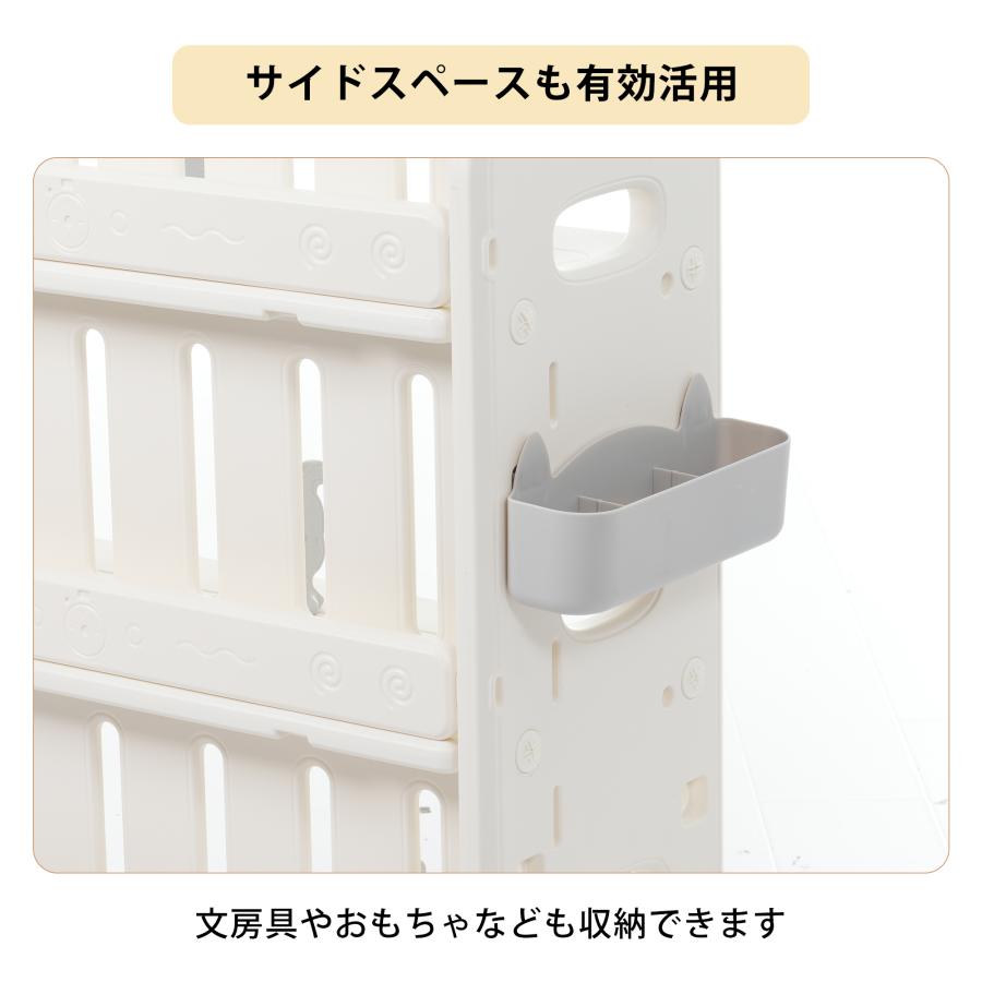 両面使える 絵本棚 おもちゃ収納 本立て ブックシェルフ 子ども キッズ おもちゃラック 360度キャスター お片付け習慣 HDPE 安全 保育園_6