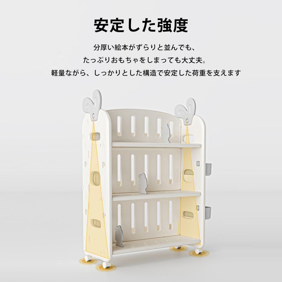両面使える 絵本棚 おもちゃ収納 本立て ブックシェルフ 子ども キッズ