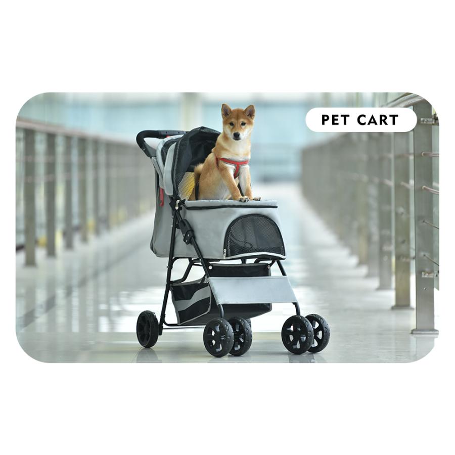 ペットカート 後ろ窓 折りたたみ 多頭 中型犬 小型犬 猫 軽量 組立簡単 工具不要 介護用 ドッグカート 犬 ユメカpaypayモール店 通販 Paypayモール