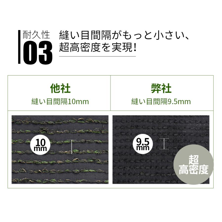 人工芝 ロール リアル 2m×10m (5個セット)芝丈35mm 密度2倍 高耐久 固定ピン付 人工芝 ロール 幅2m×長さ10m リアル人工芝 芝丈35mm 庭 ベランダ 整地