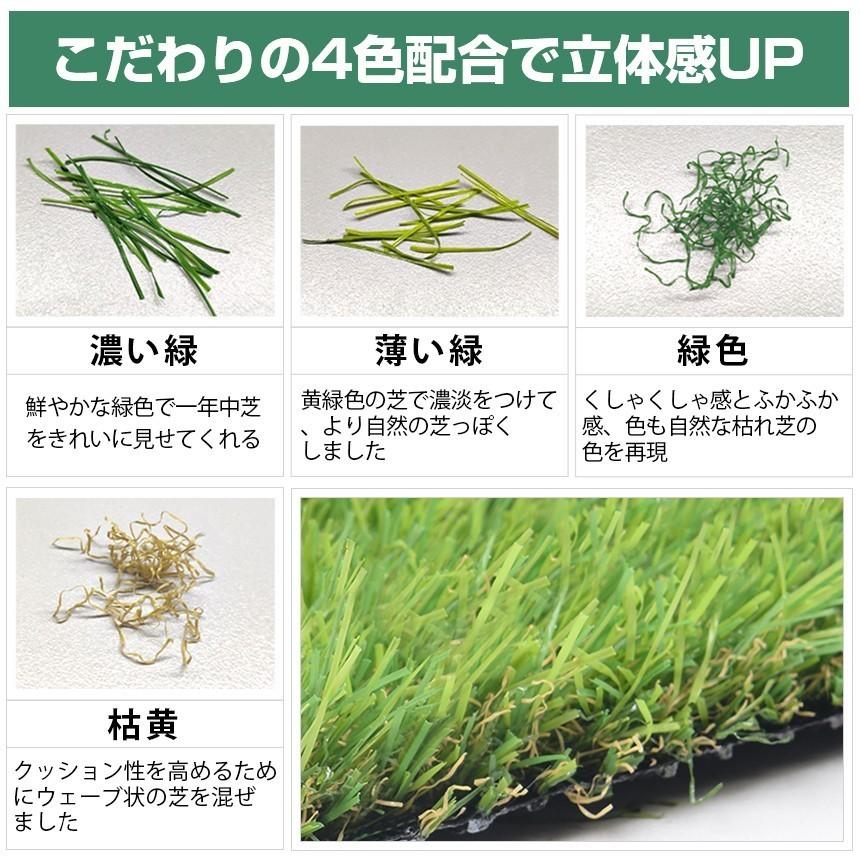 人工芝 ロール 2m×10m 高密度32.76万本／m2 リアル人工芝 芝丈20mm 庭