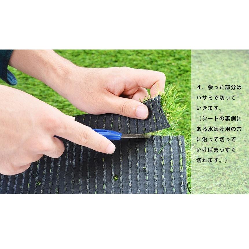 人工芝 ロール 2m×10m 高密度32.76万本／m2 リアル人工芝 芝丈20mm 庭