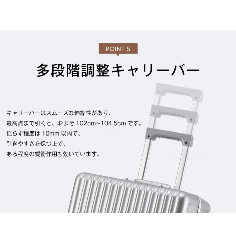 スーツケース Mサイズ キャリーケース ストッパー付き キャリーバッグ