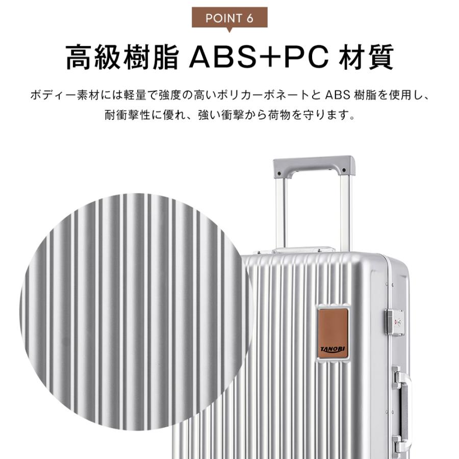 スーツケース Mサイズ キャリーケース ストッパー付き キャリーバッグ