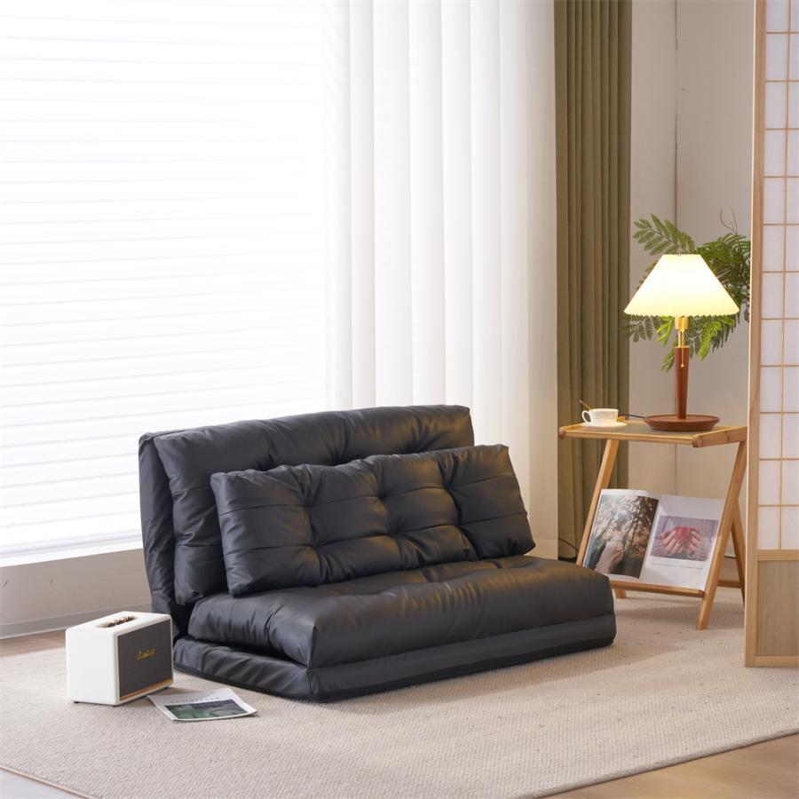 マルチソファ ソファベッド 2人掛け リクライニング 3way コットンリネン ソファーベッド ローソファー 2人掛け マルチに使える 3WAY 幅