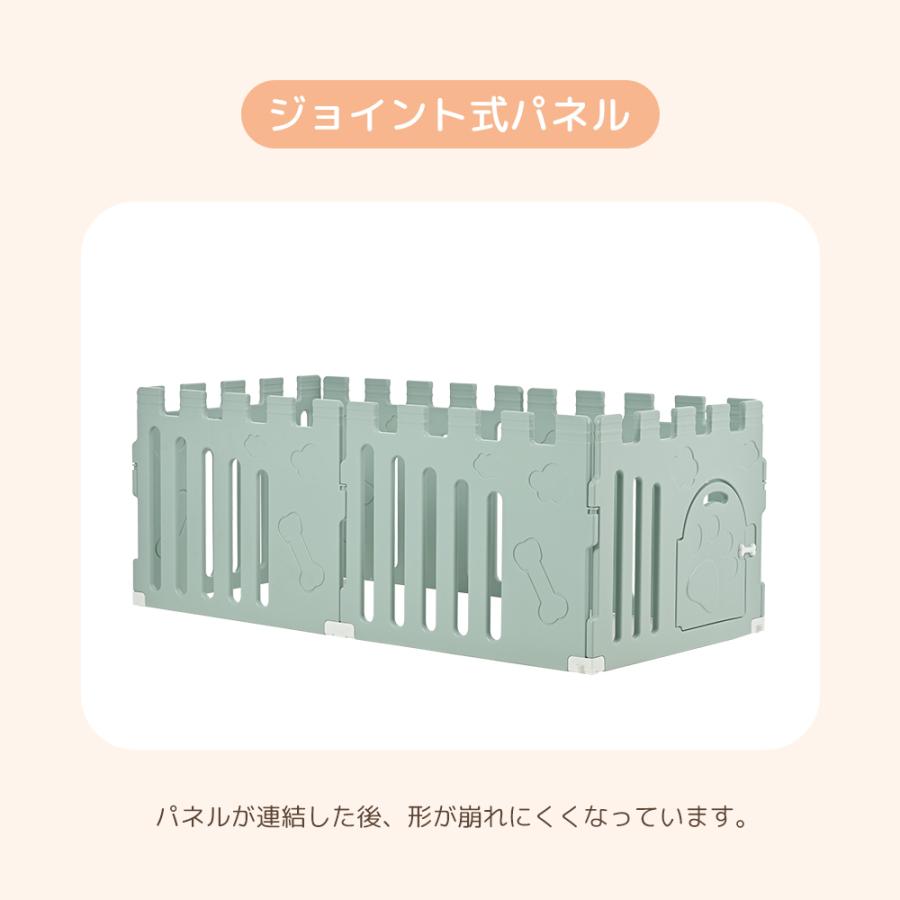 サークル 犬 ドッグサークル ペットサークル ドア付き 6枚セット 小型犬中型犬 ペットフェンス 6枚セット ドア付き 折りたたみ ペットサークル