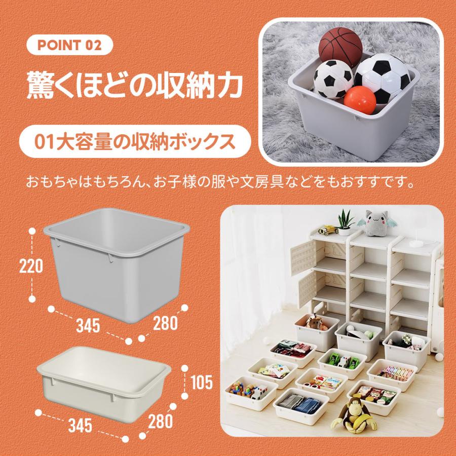 5%OFF☆8/8迄おもちゃ収納ラック キッズ 子供服 おもちゃ箱 収納ケース