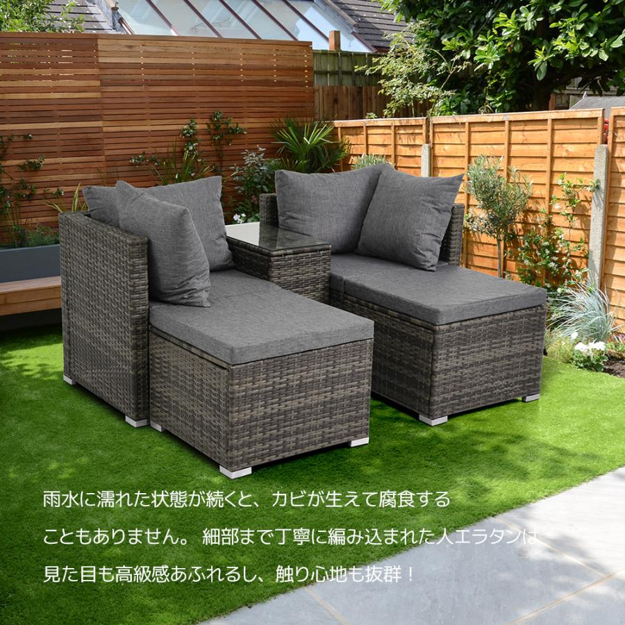 ガーデンファニチャー 積み重ねて収納 テーブルセット5点 ガーデンファニチャー 積み重ねて収納 テーブルセット5点