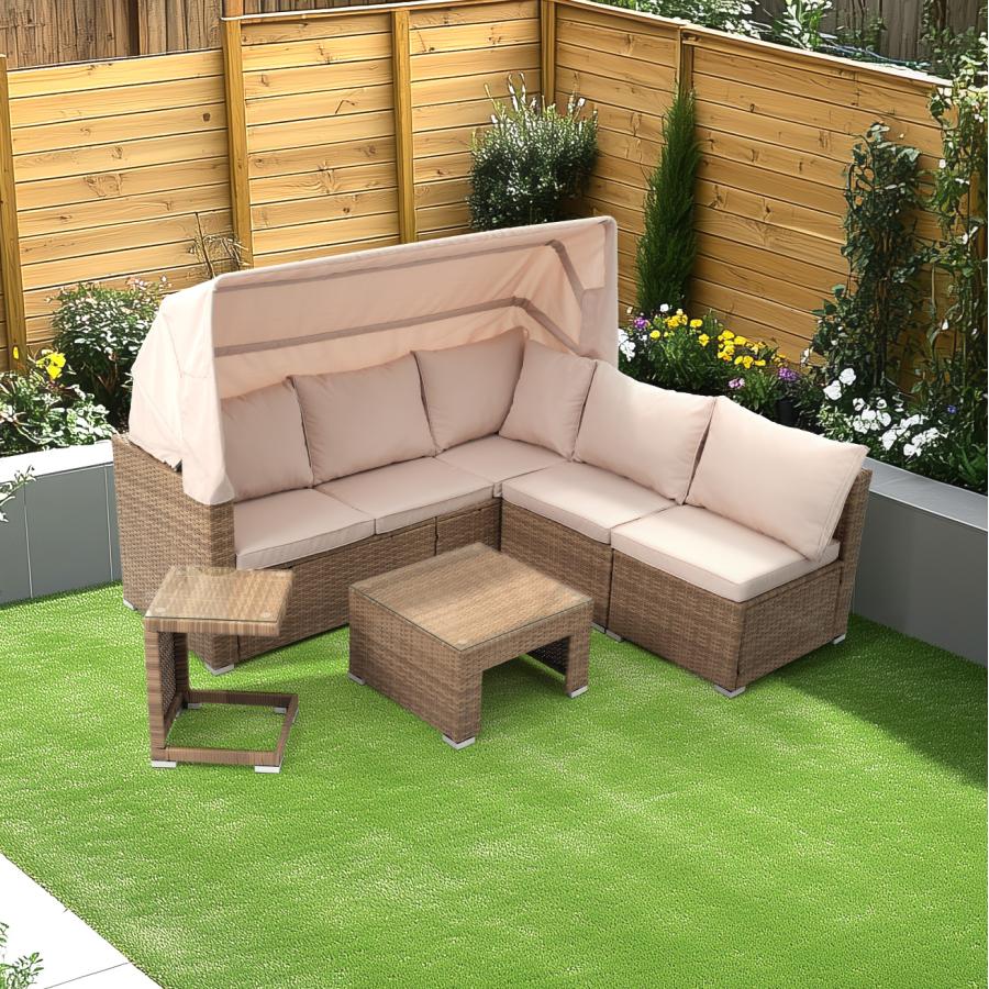 パラソル付き ガーデンファニチャー 5点 ガーデンテーブル ガーデンソファー 楽天市場】パラソル付き ガーデンファニチャー 5点 ガーデン