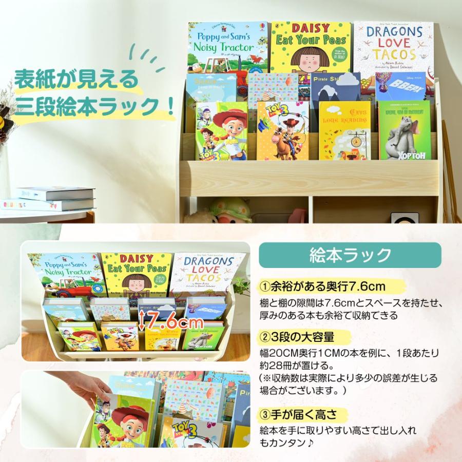 絵本ラック おもちゃ収納 絵本棚 収納ボックス ブックラック 絵本ラック おもちゃ収納 絵本棚 収納ボックス ブックラック