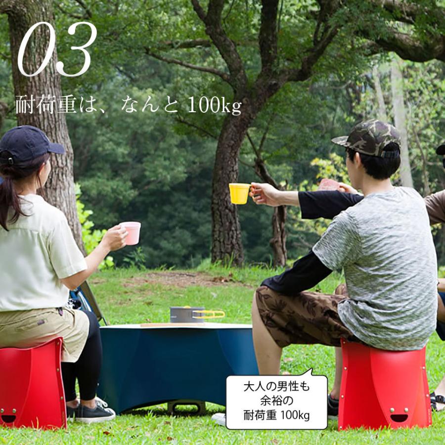 新品】折りたたみイス PATATTO パタット 320 ブラック／レッド 4