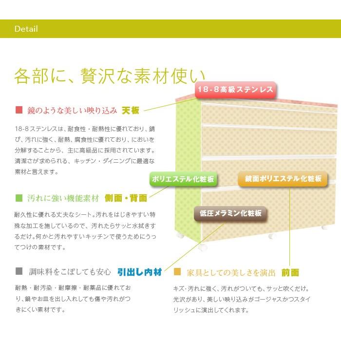 ステンレスキッチンカウンター ステンレス天板の頑丈キッチンカウンター120 プレミアムハイタイプ coolith120ハイタイプ 高さ100cm 食器棚 ロータイプ 完成品_11