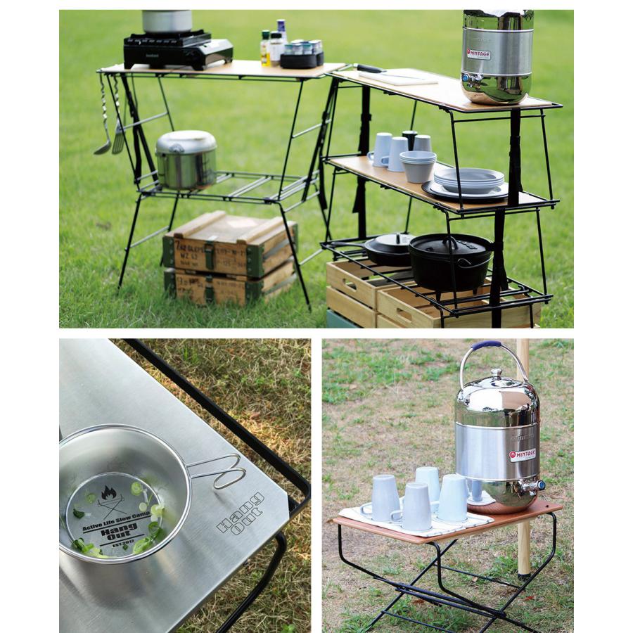 キャンプテーブル 折りたたみ キッチン アウトドア キッチンテーブル