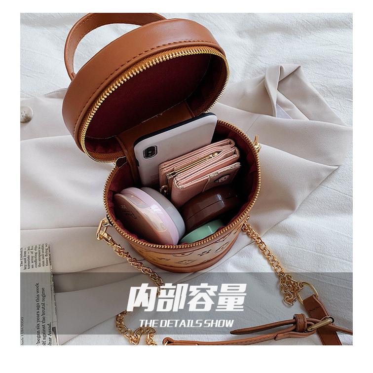 ホームアイホーム レディース バケツバッグ モノグラム風 ミニ