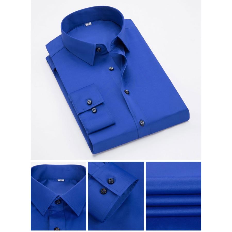 ホームアイホーム シャツ メンズ メンズシャツ 長袖シャツ メンズ 白