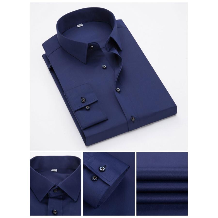 ホームアイホーム シャツ メンズ メンズシャツ 長袖シャツ メンズ 白