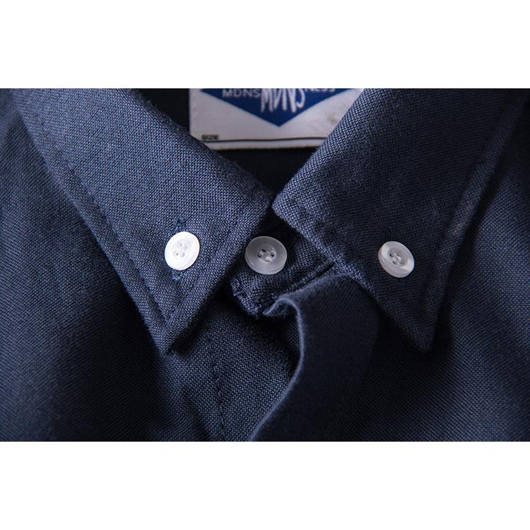 FARAH★メンズ 長袖 ボタンダウン ロゴ オックスフォード シャツ ホームアイホーム ボタンダウンシャツ オックスフォードシャツ