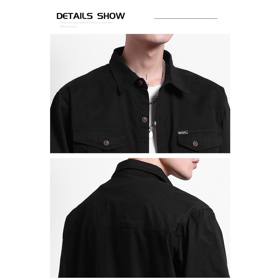 ホームアイホーム シャツジャケット カバーオール メンズ 長袖