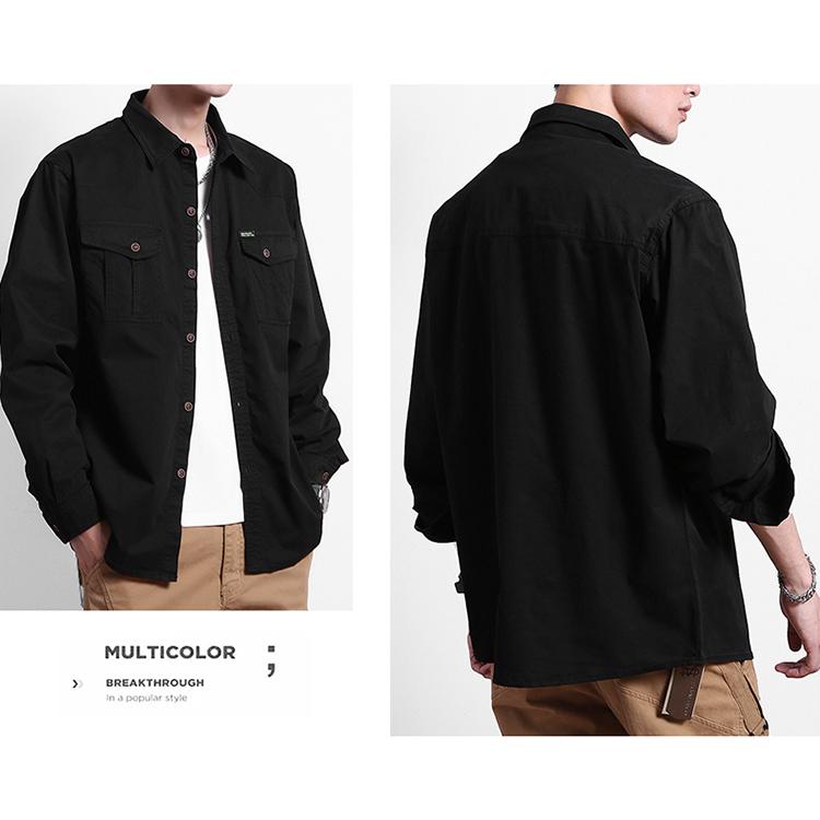 ホームアイホーム シャツジャケット カバーオール メンズ 長袖
