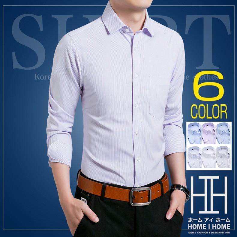 シャツ メンズ 長袖 無地 ストライプ ビジネス対応 カジュアル 白シャツ 形態安定加工 シャツ Ccs915 夢価格 通販 Yahoo ショッピング