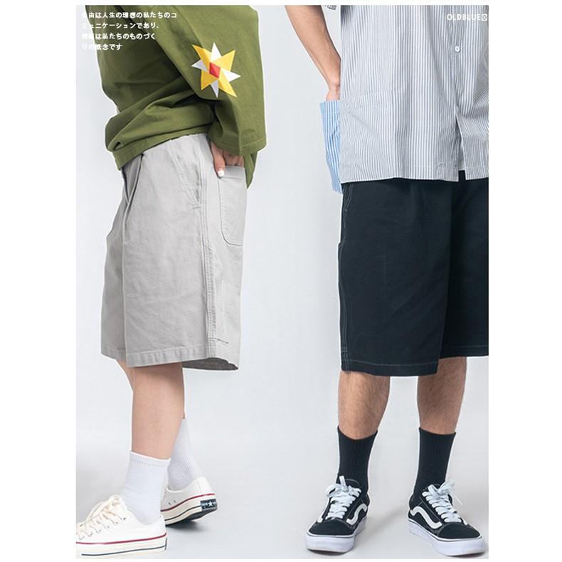 ハーフパンツ ショートパンツ ワイド シンプル 単色 ウエストゴム ツイル 短パン ユニセックス Dk233 夢価格 通販 Yahoo ショッピング