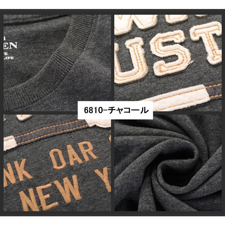 tシャツ メンズ 半袖 ロゴT プリント 刺繍入り ワンポイント おしゃれ アメカジ 丸首 トップス スポーツ カジュアル ロゴt カットソー｜yumekakaku｜11