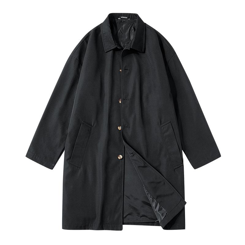 ホームアイホーム ステンカラーコート コート メンズ 無地 ロング