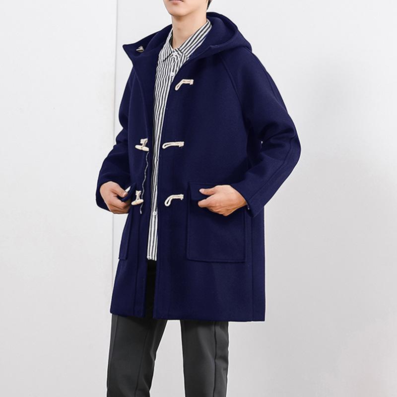 ダッフルコート メンズ 学生 フード付き ミドル丈 トグルボタン ラグランスリーブ アウター 通学 カジュアル コート カジュアル 黒 ネイビー Fy60 夢価格 通販 Yahoo ショッピング