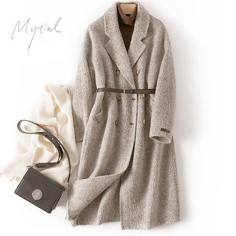 ホームアイホーム ウールコート 送料無料 レディース ダブルチェスター  