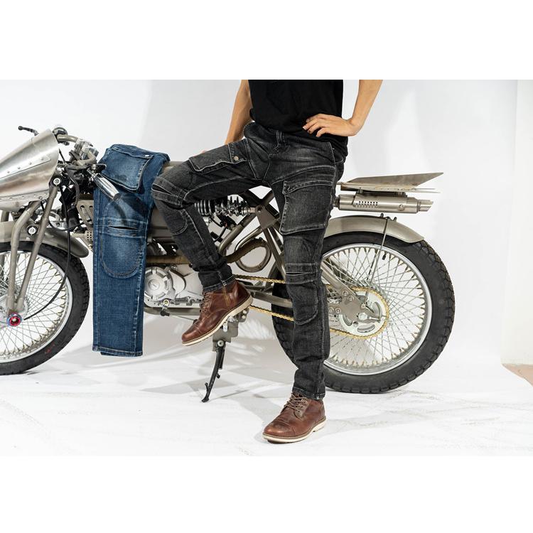 ホームアイホーム デニムパンツ バイクパンツ メンズ ストレッチパンツ