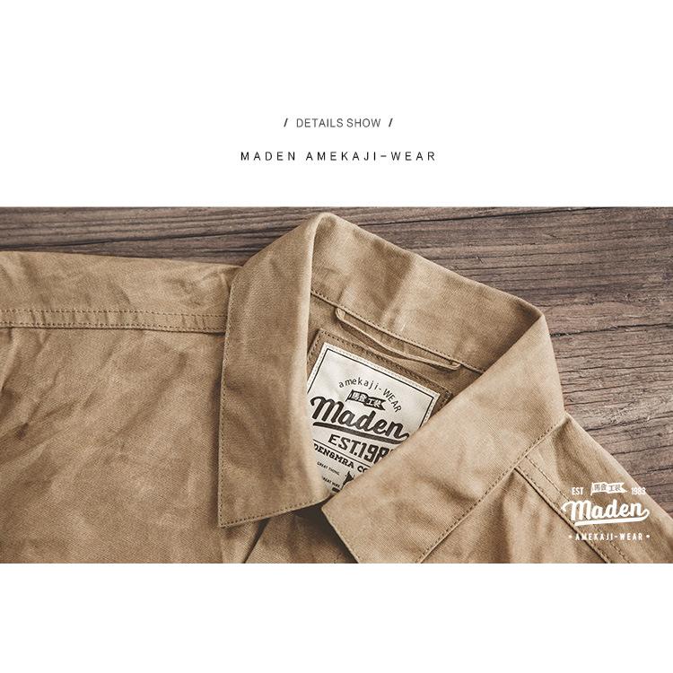 ホームアイホーム ワックスコットン ワークジャケット シワ感 防風