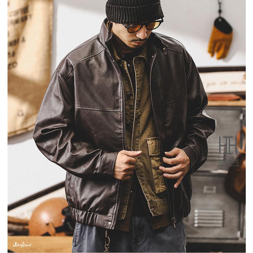 ホームアイホーム レザージャケット ライダースジャケット 革ジャン