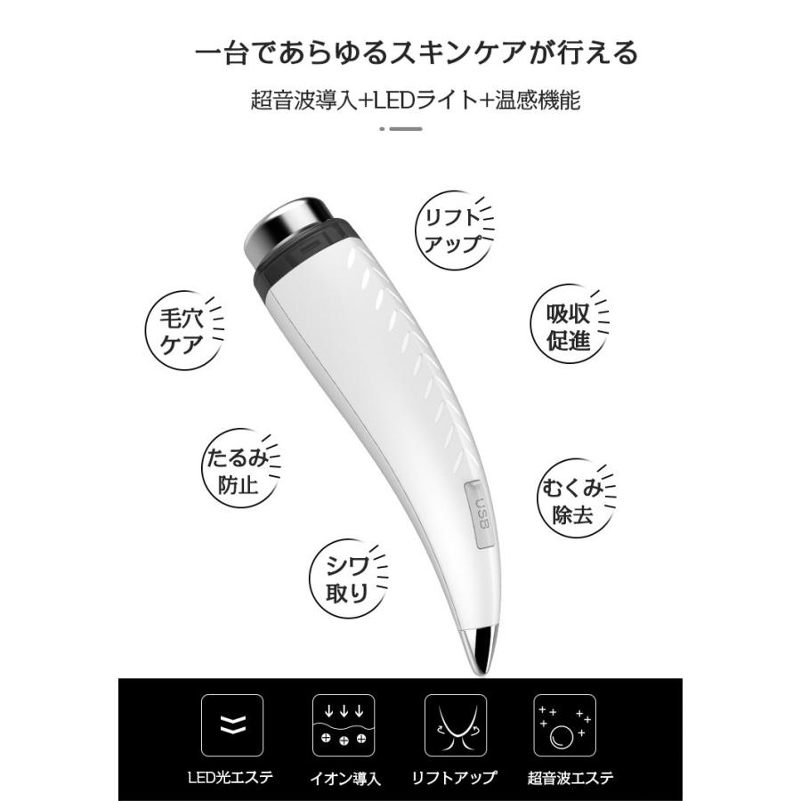 ホームアイホーム 超音波 美顔器 イオン導入 フィスケア ミニ 超音波