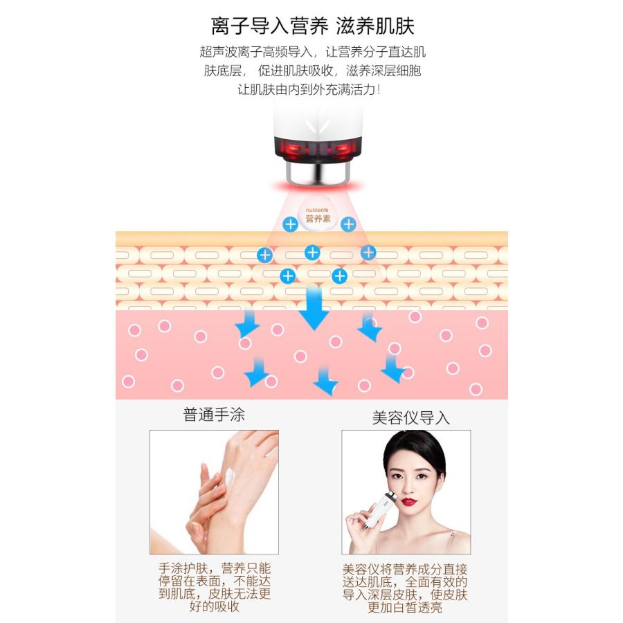 ホームアイホーム 超音波 美顔器 イオン導入 フィスケア ミニ 超